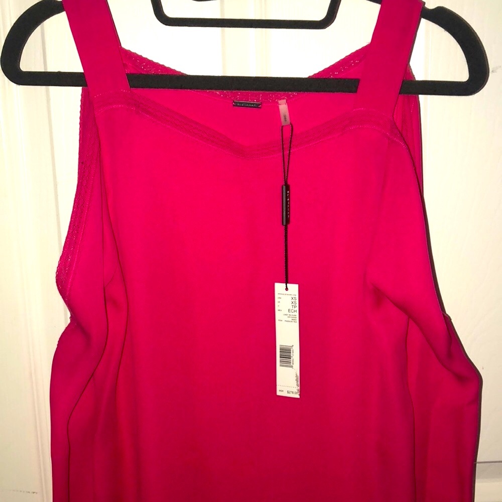 ELIE TAHARI cold shoulder blouse